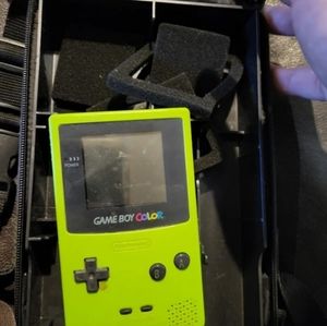1998 vintage Gameboy Color and shoulder bag